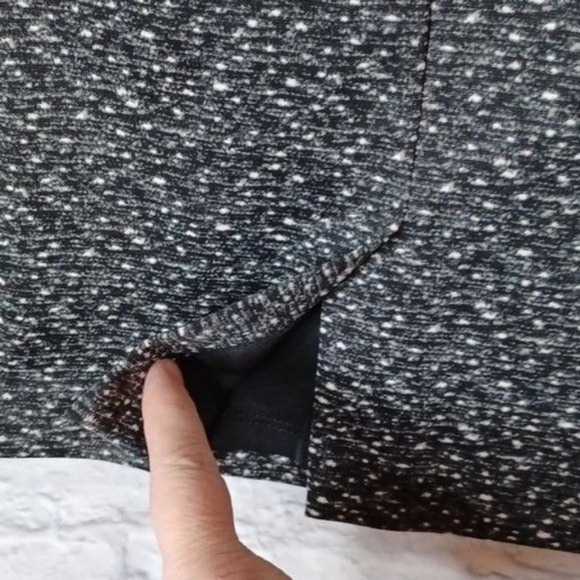 Michael Michael Kors Speckled Stretch Mini Skirt Black White 6 NWT - Picture 4 of 9